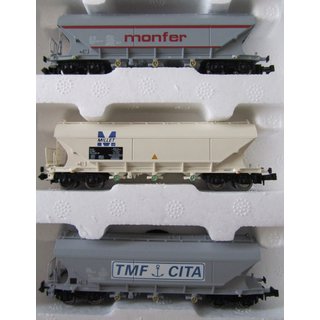 Arnold HN 6016 Getreidetransporter 3-teiliges Set Bedruckung Monfer-Millet-TMF CITA NEU