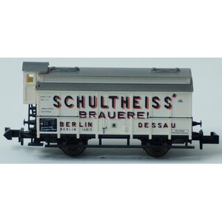 Minitrix 13601 K.P.E.V. Gedeckter Güterwagen "Schultheiss"OVP NEU