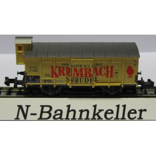 Minitrix 13657 Güterwagen mit Bmh "Krumbach Sprudel" ohne OVP NEU