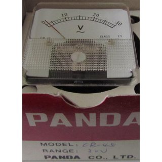Panda CR-45 30 V DC Voltmeter Einbau Drehspulenanzeige  NEU OVP