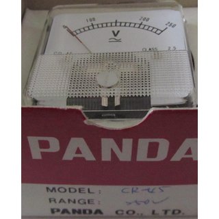 Panda CR-45 250V DC Voltmeter Einbau Drehspulenanzeige  NEU OVP