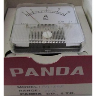 Panda PA-50P 20A Ampermeter Einbau Drehspulenanzeige  NEU OVP