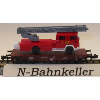 Roco 25940 Flachwagen mit Feuerwehrwagen "Rotes Kreuz" NEU