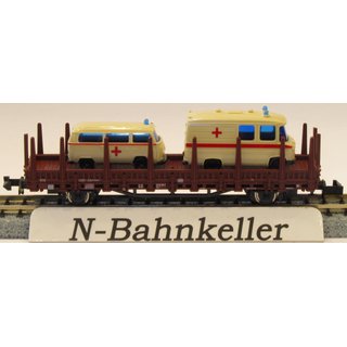 Roco 25942 DB Rungenwagen mit 2 Wagen Rotes Kreuz NEU