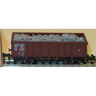 Roco 25923 Ommp 50 DB offener Güterwagen mit Gleisschotter neuwertig OVP