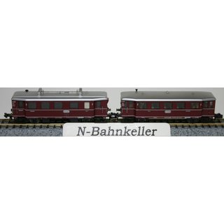 Minitrix 12090 DB Triebw-Zug VT 75.9 mit Beiwagen VB 140 rot neuwertig ohne OVP