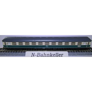 Minitrix 51 3132 00 D-Zug-Wagen 2.Kl. blau/beige l neuwertig ohne OVP mit Licht