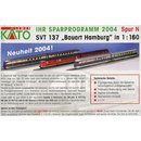 Kato 10712 VT 04.501 Bauart Hamburg Ep.IIIa 2-tlg. DB rot...