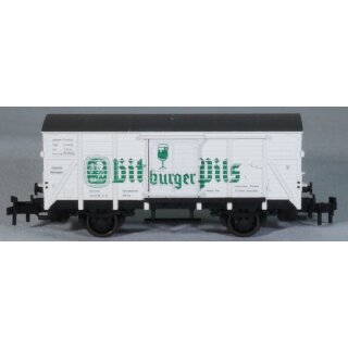 Fleischmann 8362 DB Gedeckter Güterwagen "Bitburger Pils" neuwertig OVP