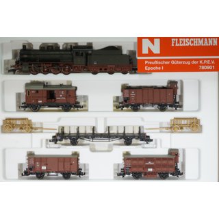 Fleischmann 780901  Güterzugset 6-teilig-Preußischer Güterzug der K.P.E.V.- Neu OVP