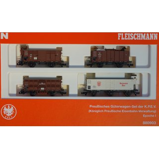 Fleischmann 880903  Sonderset 4-teilig -Preußischer Güterzug der K.P.E.V.- Neu OVP