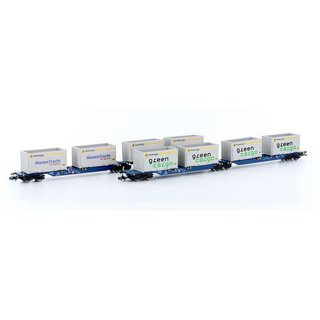 Hobbytrain 23718-10 Containertragwagen Sggmrs715 NEU OVP