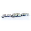 Hobbytrain 23718-10 Containertragwagen Sggmrs715 NEU OVP