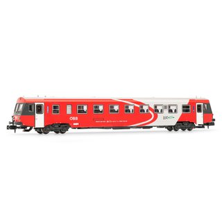 Arnold HN 2207 Dieseltriebwagen, Reihe 5047 der ÖBB, rot-grau „VOR” mit Namen „Manfred”