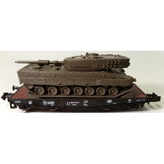 Roco 25161 DB Flachwagen beladen mit Panzer Leopard 4 ohne OVP