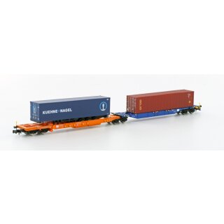 Hobbytrain 23750-5 Containertragwagen Sdggmrs744 PAPAGEI K&N Neu