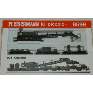Fleischmann 8599k 90 t-Kranzug der DB neuwertig OVP