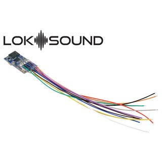 ESU 58813 LokSound 5 micro DCC/MM/SX/M4 "Leerdecoder", Einzellitzen, mit Lautsprecher 11x15mm, Spurweite: N, TT, H0