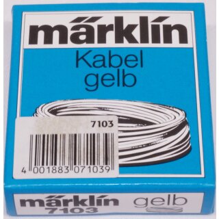 Märklin 7103 Kabel Einadrig. Gelb. 10 m. NEU OVP