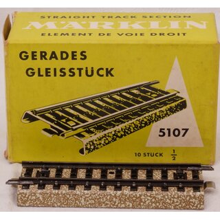 Märklin 5107 Gleisstück gerade 90 mm NEU OVP