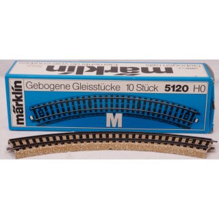 Märklin 5120 Gebogenes Gleis Radius 286 mm.Länge 1/1 = 45 Grad NEU OVP