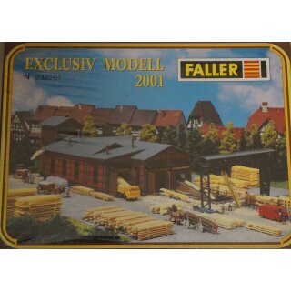 Faller 232201 N EXCLUSIV MODELL 2001 Sägewerk-Sägemühle 1:160 eingeschweisst,OVP NEU