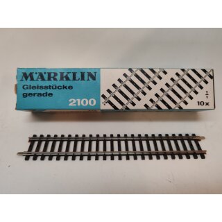 Märklin 2100 K-Gleis Hohlprofil gerade 180 mm neuwertig
