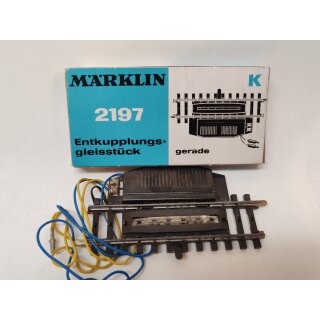 Märklin 2197 K-Gleis Entkupplungsgleis gerade Länge 90 mm NEU OVP