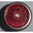 Radsatz Dampf 15 mmZ Radsatz Dampflok rot  mit Zahnrad Gleichstrom Neu