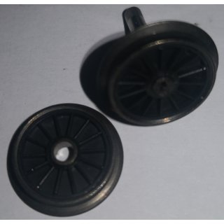 Radsatz 15.2 mmZ Radsatz schwarz mit Zahnrad Speichenrad Neu