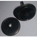 Radsatz 15.2 mmZ Radsatz schwarz mit Zahnrad Speichenrad Neu