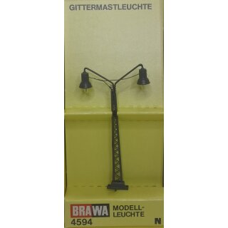 Brawa 4594 Gittermastleuchte doppelt NEU
