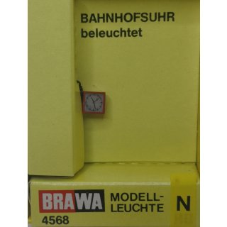 Brawa 4568 Bahnhofsuhr beleuchtet NEU