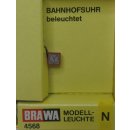 Brawa 4568 Bahnhofsuhr beleuchtet NEU