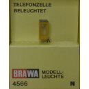 Brawa 4566 Telefonzelle, beleuchtet NEU