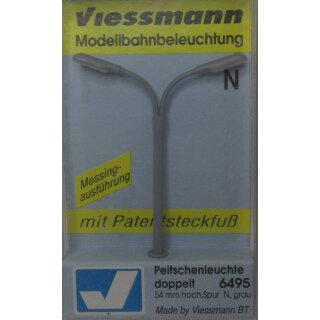 Viessmann 6495 N Peitschenleuchte doppelt NEU