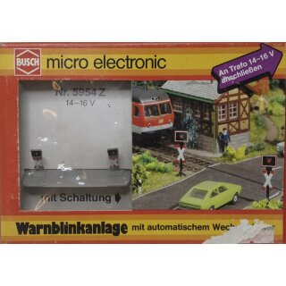 Busch 5954 2 Warnblinker und elektronische Blinkschaltung Spur Z NEU
