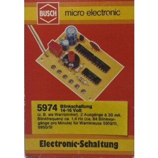 Busch 5974 Blinklichtschaltung NEU