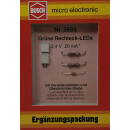 Busch 5993 Rechteck-LEDs 2,4 V gr&uuml;n Spur H0 NEU