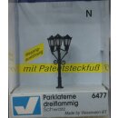 Viessmann 6477 Parklaterne dreiflammig, schwarz, 3 LEDs...