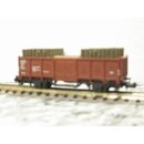 Minitrix 3265 offener Güterwagen  braun beladen mit...