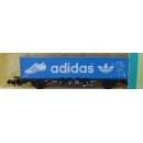 Minitrix 13563 DB Containertragwagen  adidas geb. ohne OVP