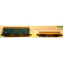 Minitrix 15231 Bauzug 2tlg. Flachwagen 2achs. gelb,...