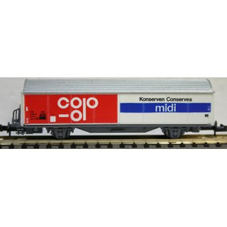 Roco 2326I Güterwagen MIDI 2achs. grau einseitig mit Bremserbühne ohne OVP
